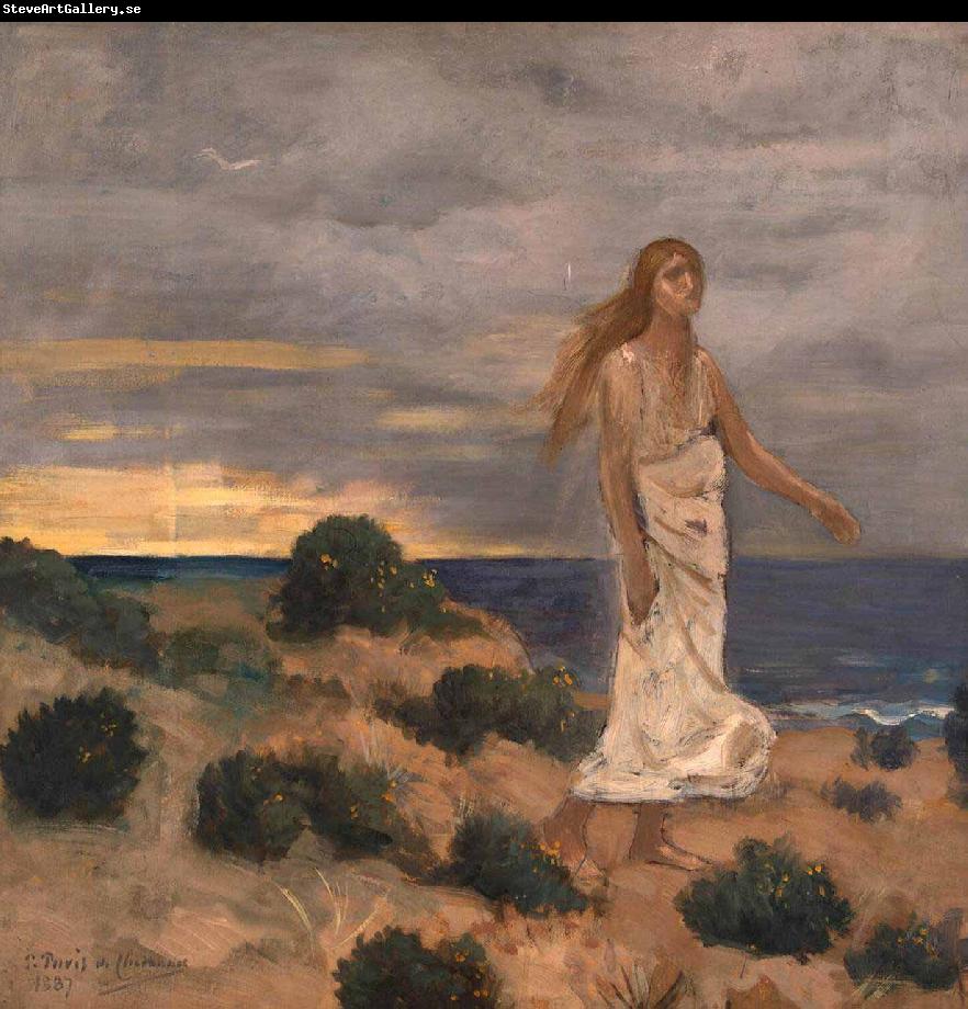 Pierre Puvis de Chavannes Woman on the Beach